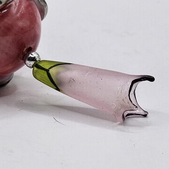 Pink Dogwood Bradford Editions Louis Tiffany Heirloom Porcelain Ornament 2001 - Picture 2 of 10